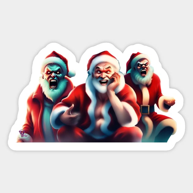 Ugly Santa Sticker by Viper Unconvetional Concept